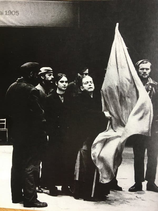 A scene from Bertolt Brecht’s “The Mother” at the Berlin Schaubühne.  