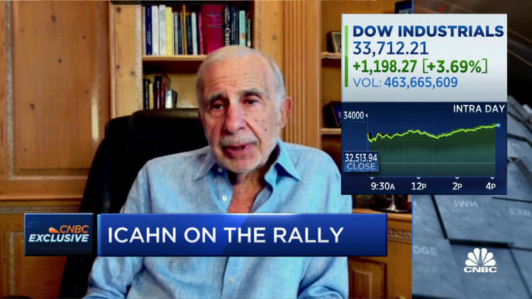 It's still a bear market and the inverted yield curve is concerning, says Carl Icahn