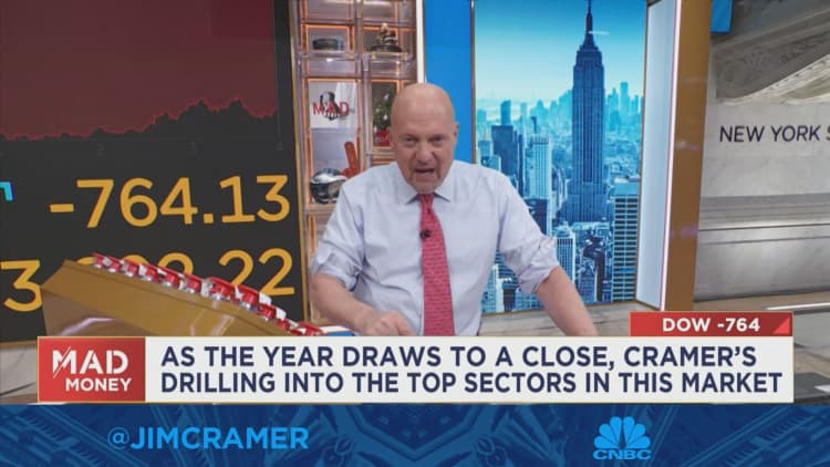 Jim Cramer explains healthcare stocks' strong performance this year