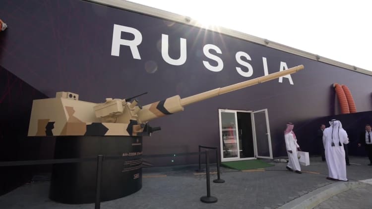 Russia's presence at the UAE defense expo is hardly hidden