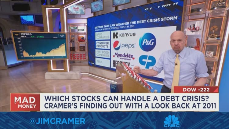 Jim Cramer: pharma, consumer products, fast food, and tech historically weathered the last debt default