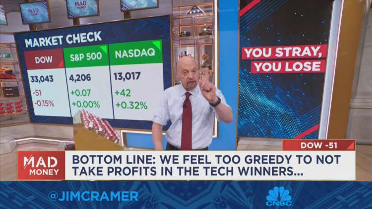 '2023 is the turbocharged opposite of last year' says Jim Cramer on the stock market
