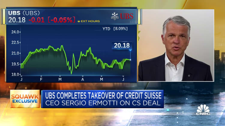 Watch CNBC's full interview with UBS CEO Sergio Ermotti