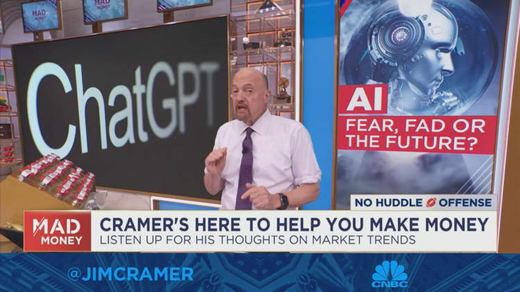 I don't think anyone besides Nvidia and its acolytes have really harnessed A.I., says Jim Cramer
