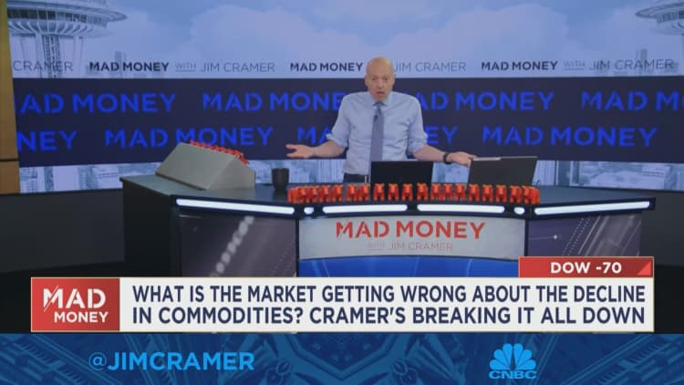 Commodity prices going down is 'fantastic', says Jim Cramer
